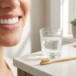 can you reverse a cavity naturally illustrated by a healthy white smile and toothbrush