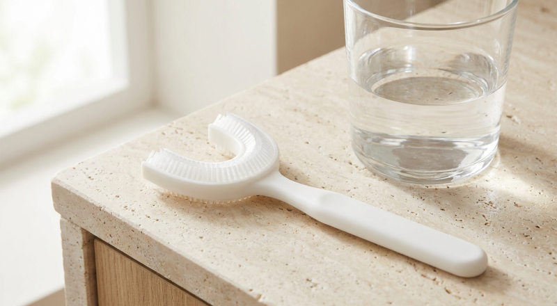 Mouthguard toothbrush: what the U-shaped brushes can and cannot clean